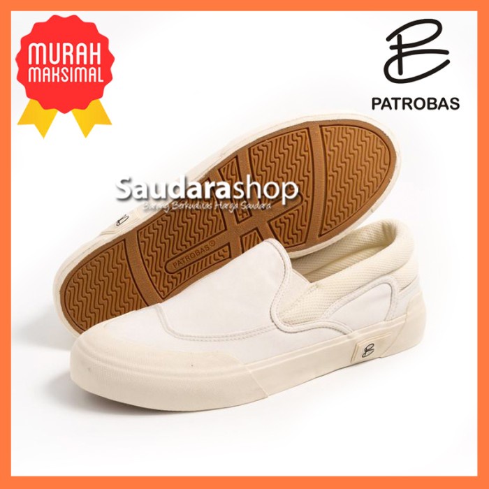 Sepatu Patrobas Cloud SLIPON Off white / Patrobas Cloud SlipOn Putih