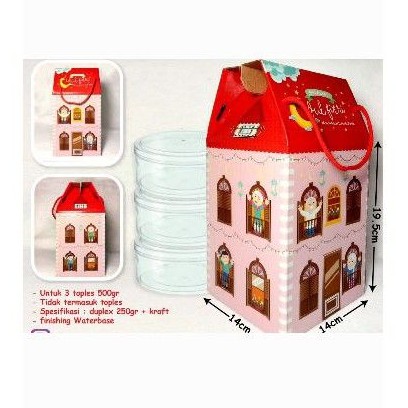 

Box Lebaran / dus lebaran / packaging lebaran Toples box toples 500 Pink