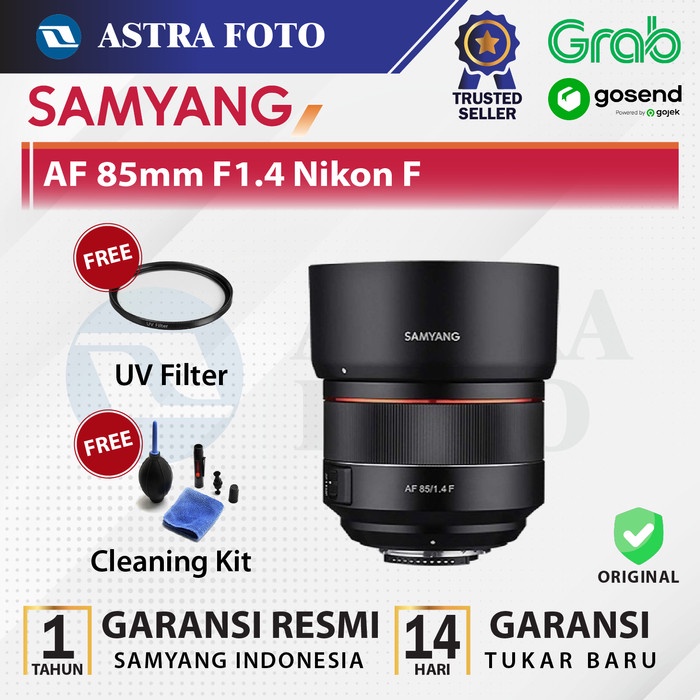 Lensa Kamera Samyang AF 85mm F1.4 Nikon F