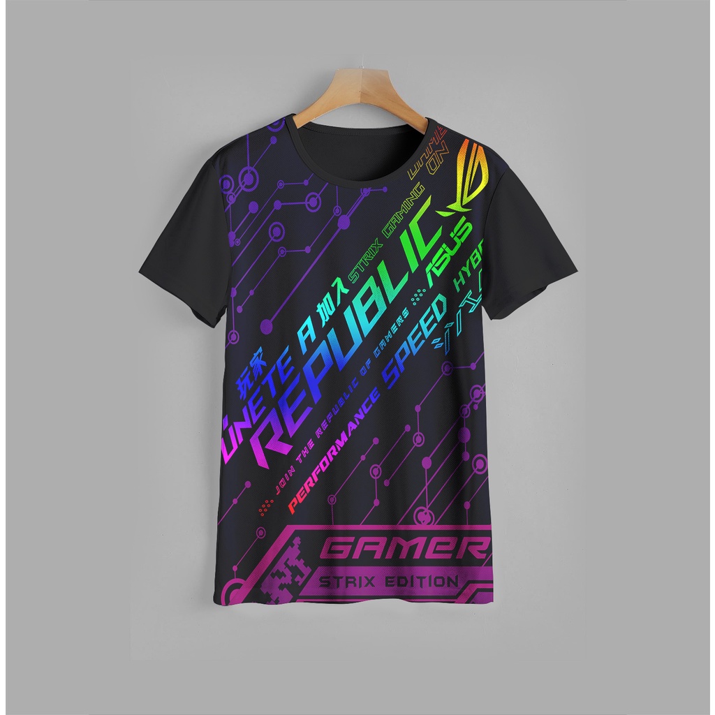 Kaos Anak anak ROG v1 Keren 3D Baju Anak ROG 3D Pakaian Anak