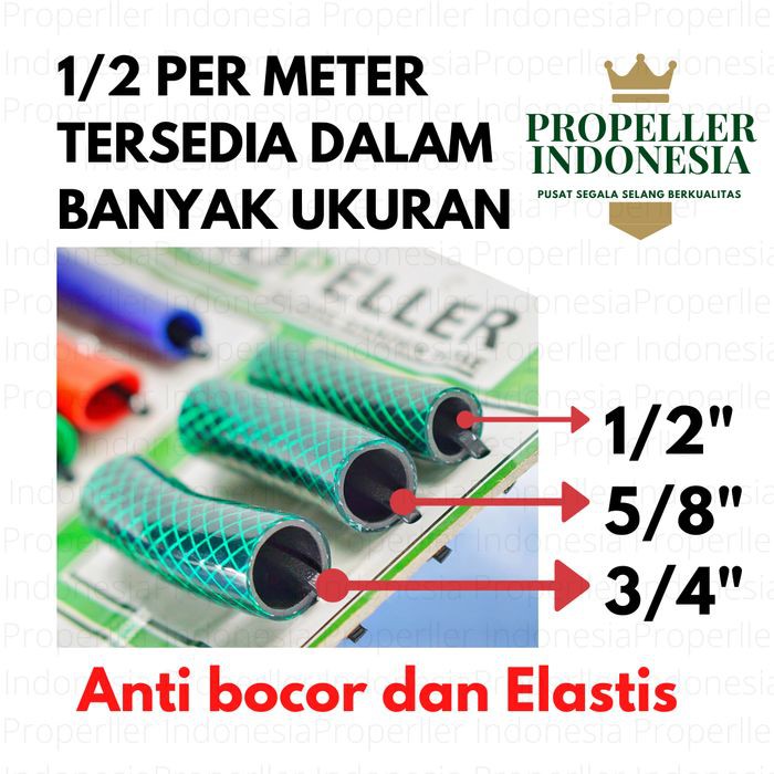 Selang Air PERMETER 1/2 Benang Hijau/Selang Air Cuci Motor/Selang Air Taman/Selang Air Murah PERMETE