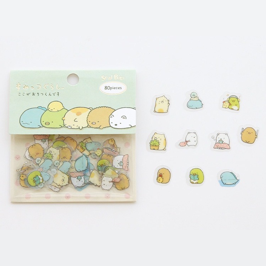 

San-X Sumikko Gurashi Flake Sticker Bits Green