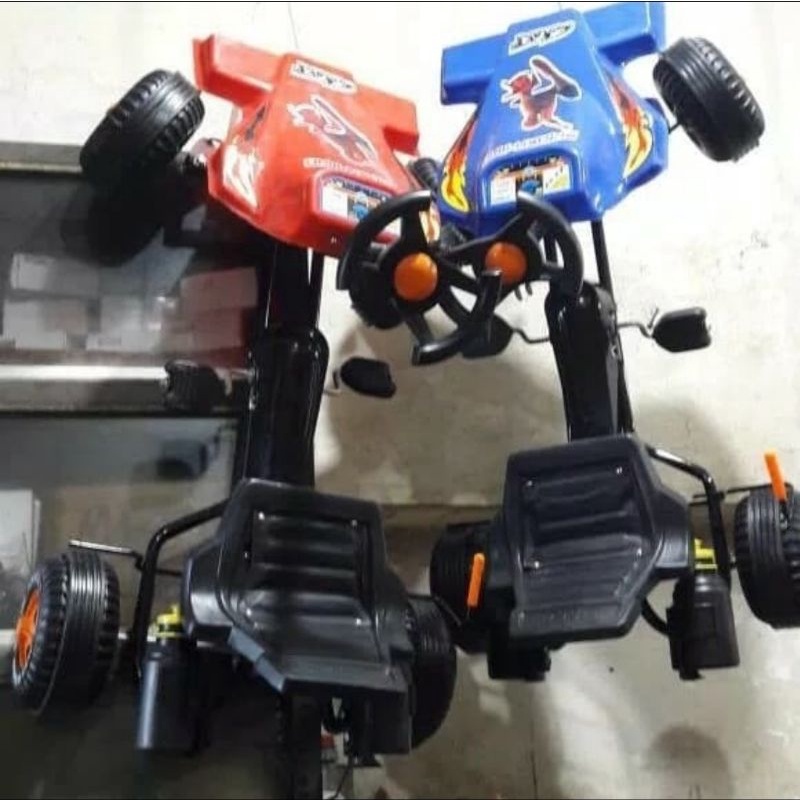 Gokart Gowes f1 tiger spiderman Engkol Pedal Sadel Kursi Rem botol min