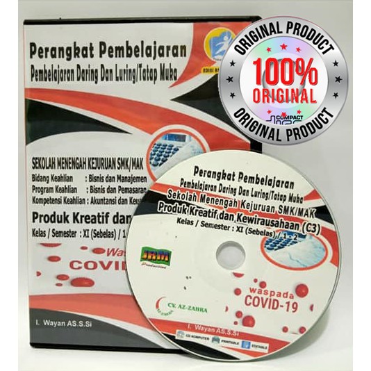 RPP 1 lembar daring dan Luring/Tatap muka, SMK Akuntansi, Mapel Praktikum Produk Kreatif dan Kewirausahaan(C3),kelas11,2semester