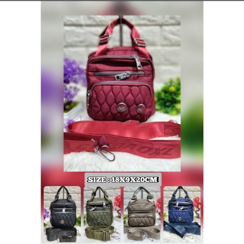 Tas Import Fashion Wanita CHIBAO ORIGINAL Mini 5  Ruang Resleting 3 In 1 Berkualitas