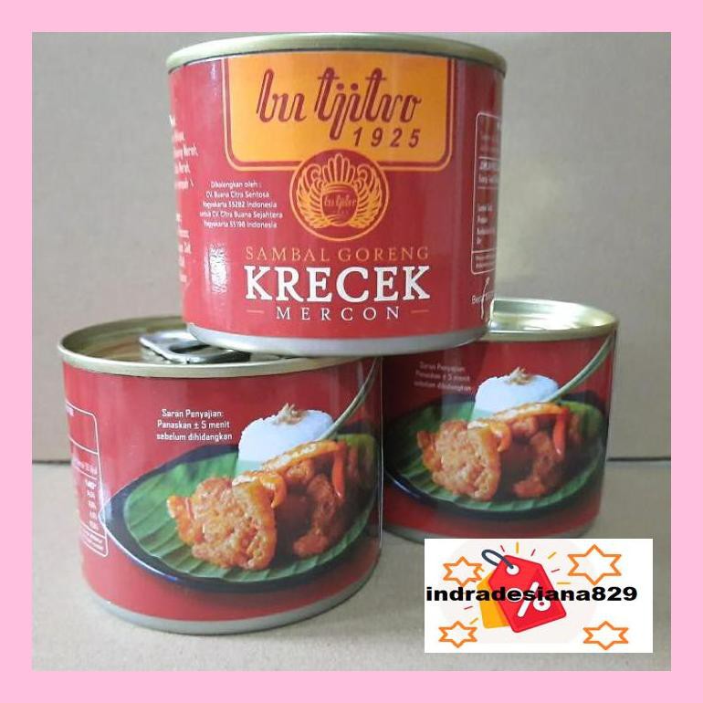 

T4Tkind Sambal Goreng Krecek Mercon Bu Tjitro - 210Gram Sotydr4