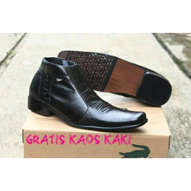 Sepatu Pantofel Pria Crocodile Pantofel Resleting Kulit Sapi Asli