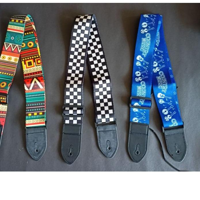 ➣ strap gitar/guitar/bass motif akustik/elektrik/nylon ➻