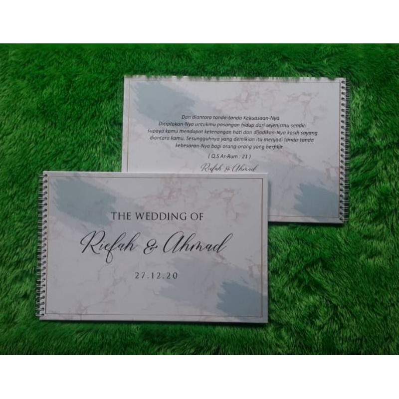 BUKU TAMU PERNIKAHAN/ GUESBOOK CUSTOM / BUKU TAMU CUSTOM / WEDDING