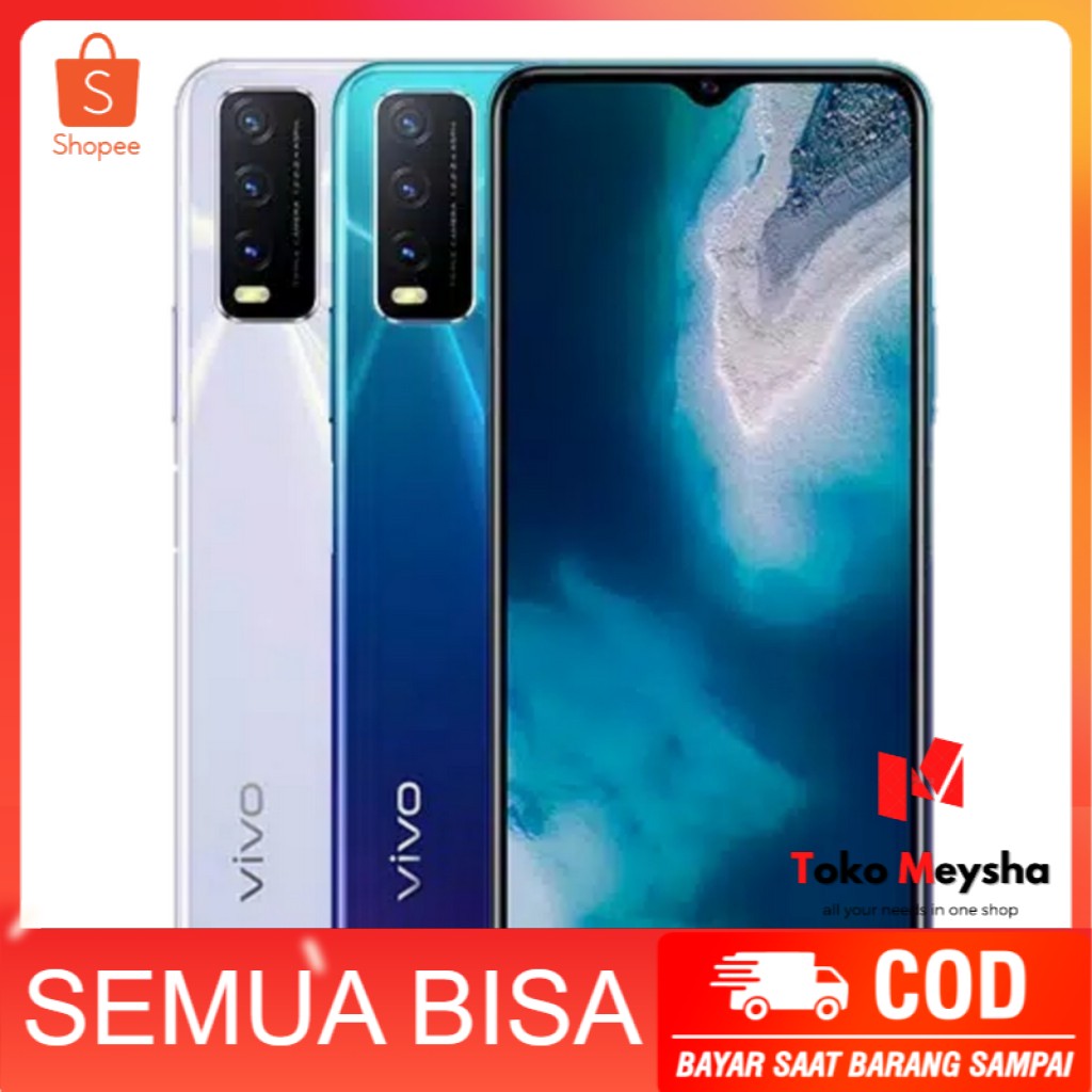VIVO Y20 - 3GB/64GB - GARANSI RESMI - HP VIVO Y20 3/64 - RAM 3GB ROM 64GB - HP ANDROID VIVO