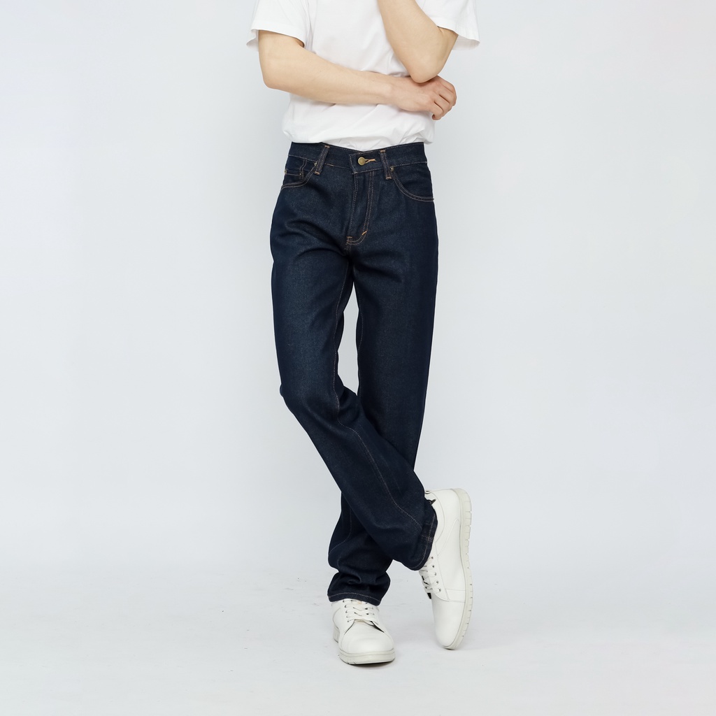 Fathco - Celana Jeans Reguler Basic Blue Garment