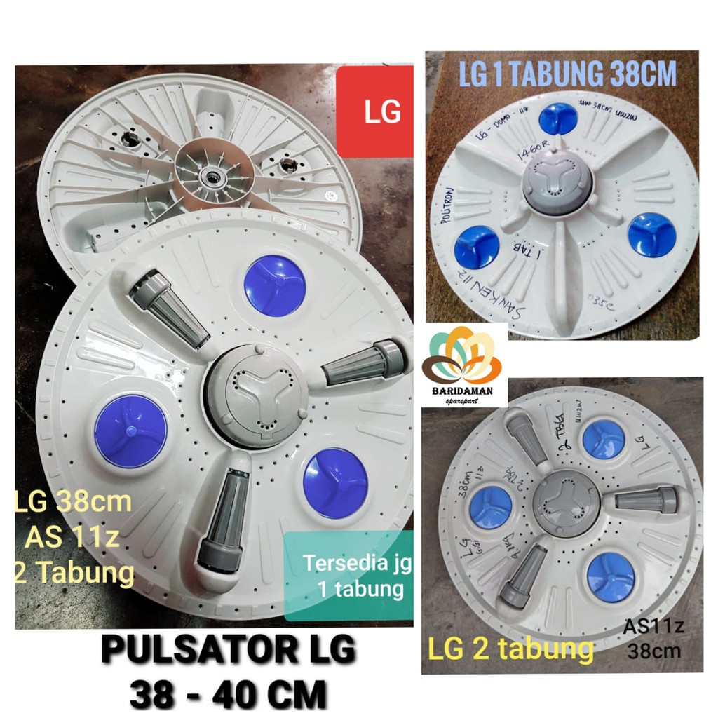 PULSATOR MESIN CUCI LG POLYTRON LG 38 40 CM AS 11 z tabung 1 dan 2