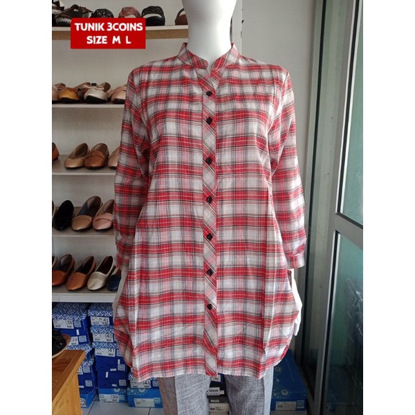 TUNIK WANITA THREE COINS 3C BRANDED MATAHARI MURAH TNKTC126