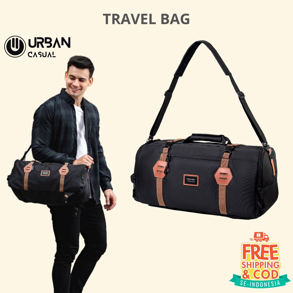 Tas Travel Duffle Bag Olahraga Mudik Ukuran Besar Tas Gym Slempang Jinjing Fitness Sport Gunung Jalan Backpacker Adventure Travelling Multifungsi Adora