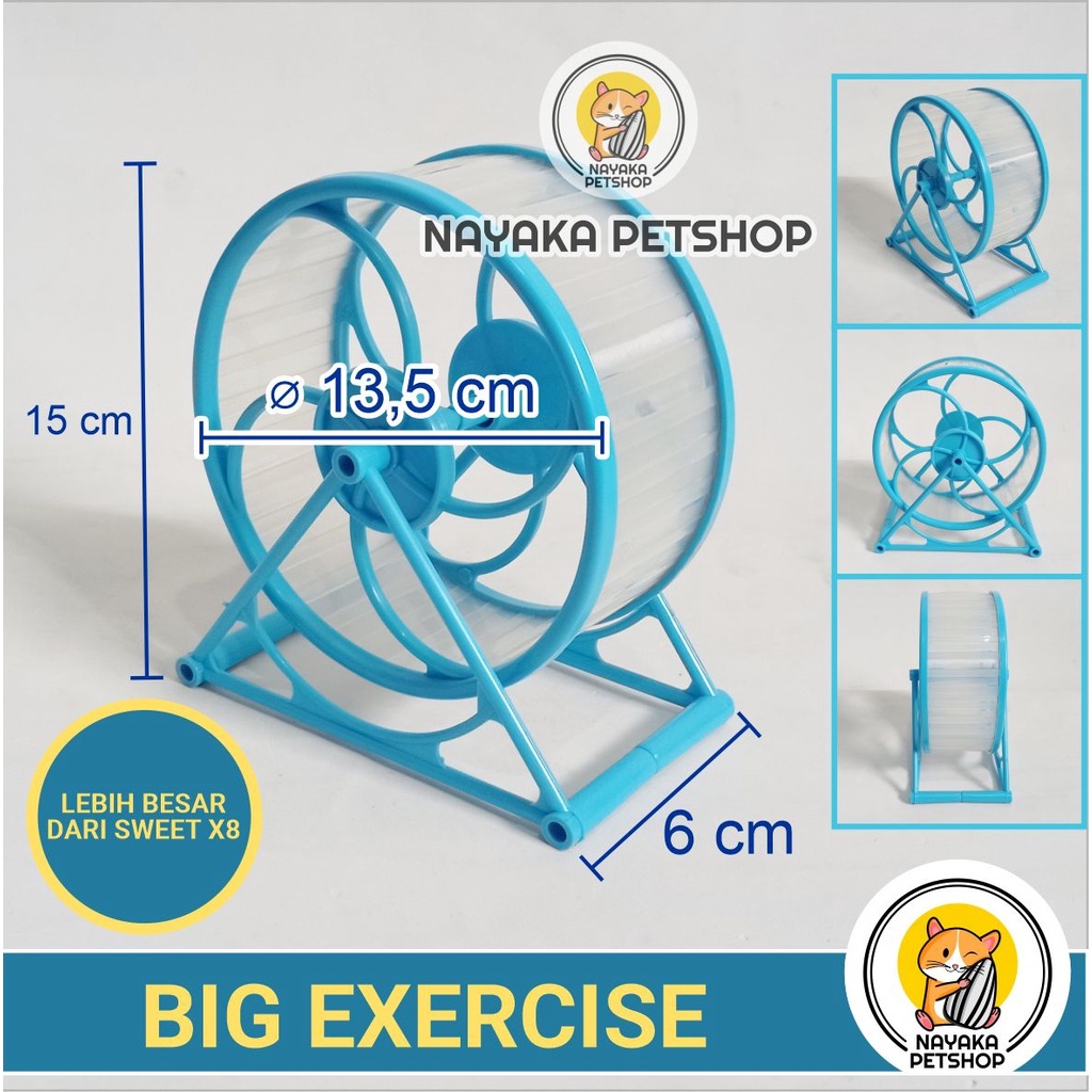 Big Exercise Kincir Hamster Running Wheel Jogging Mainan Rolling Roda Putar