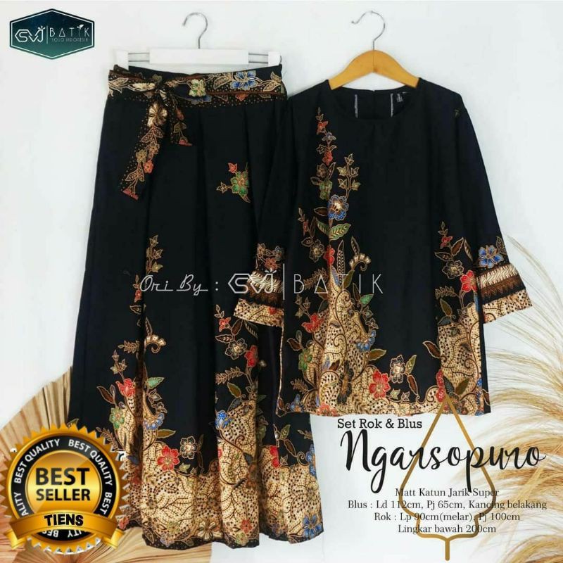 Setelan Batik Rok Wanita Terbaru