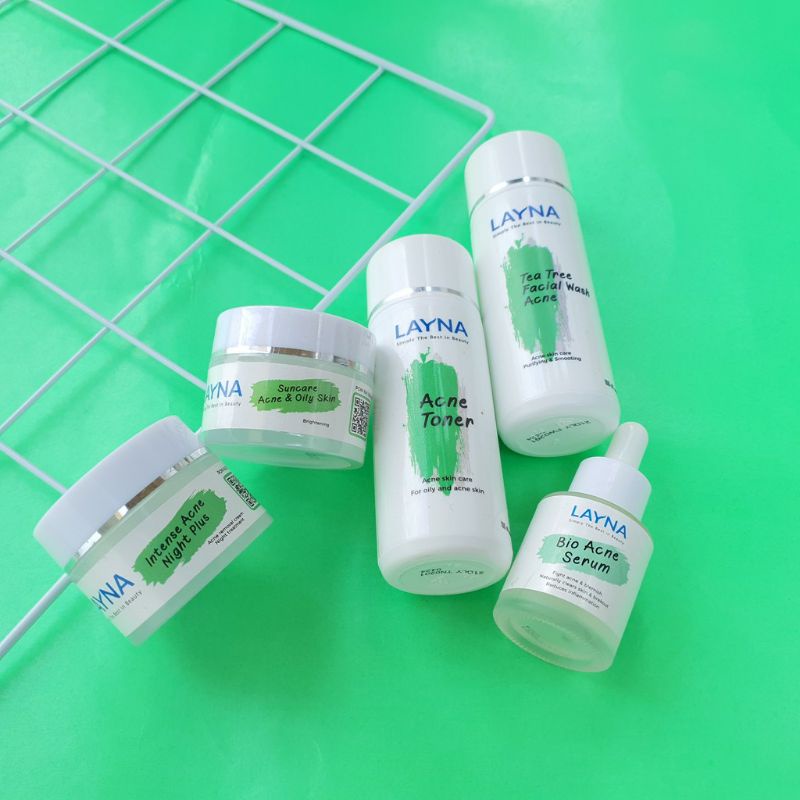 Layna Paket Acne, Layna Paket Jerawat, Layna Skincare BPOM