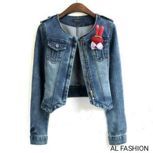 Jaket Jeans Wanita Lea
