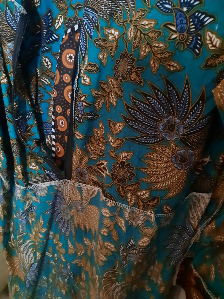 Gamis Batik Jumbo Sekar Wangi Big Size Ld 120cm Batiksolo Batik Modern Fashion Muslimah