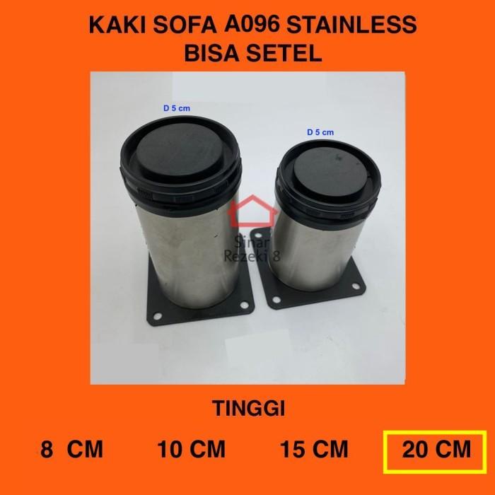 

Kaki A096 20 cm STAINLESS Bisa Setel Bulat Kaki Sofa Kotak Meja Lemari Kualitas Terjamin