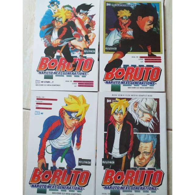  KOMIK  BORUTO  NARUTO NEXT GENERATION VOL 3 4 5 6 