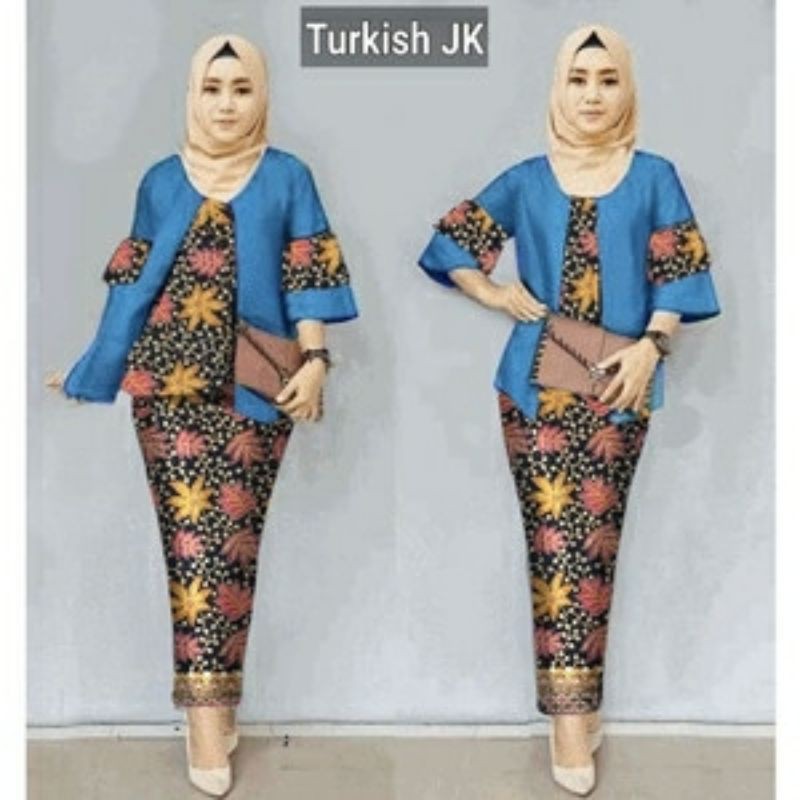 Stelan Wanita Dahlia setelan baju batik wanita kemeja batik perempuan rok batik