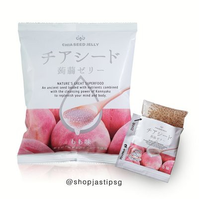 

Chia Seed Konyaku Jelly Apple Pouch/Permen Jelly Jepang Rasa Apel 170gr