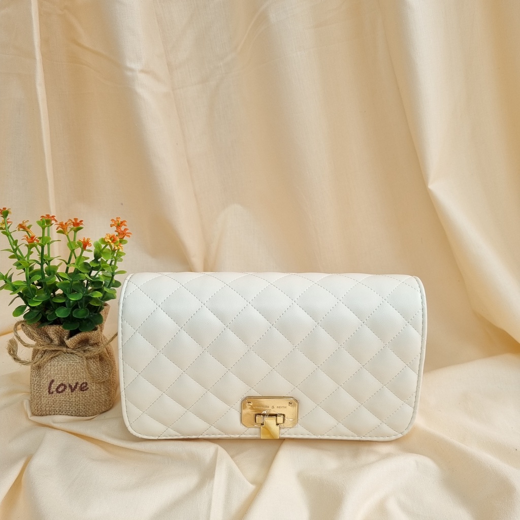 TAS CK WANITA QUILTED CLUTCH