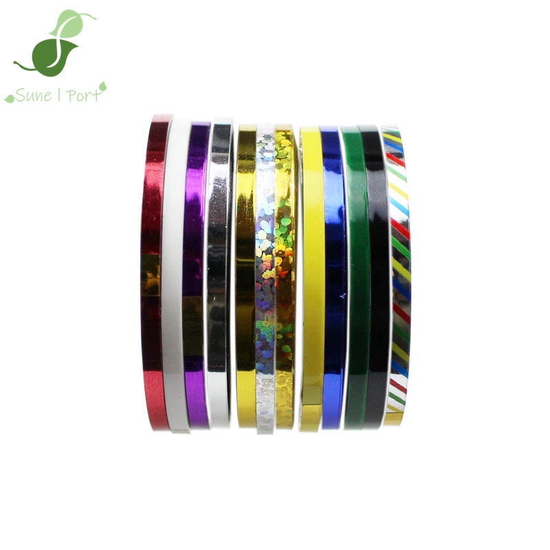 Stripping tape 1mm &amp; 3 mm untuk nailart nail strip tape random sticker kuku nail arts/selotip kuku