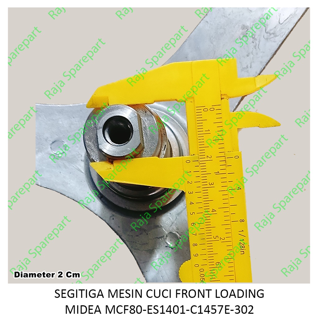 SEGITIGA MESIN CUCI FRONT LOADING MIDEA MCF80-ES1401-C1457E-302