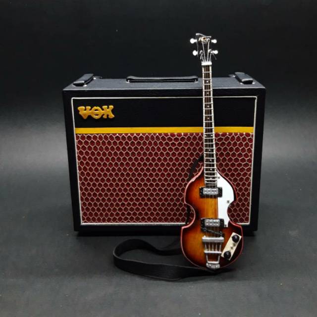Miniatur ampli vox beatles plus gitar 15 cm bass hofner