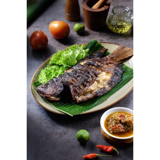 

Gurame Bakar Bumbu Rica - Matang Halal Tanpa Pengawet Tanpa MSG Gluten Free