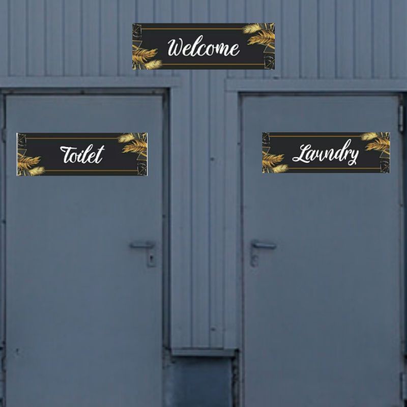 024_ Pajangan Dinding Rumah_ DEKORASI DINDING Wall DECOR HIASAN DINDING  TULISAN TOILET - TULISAN LA