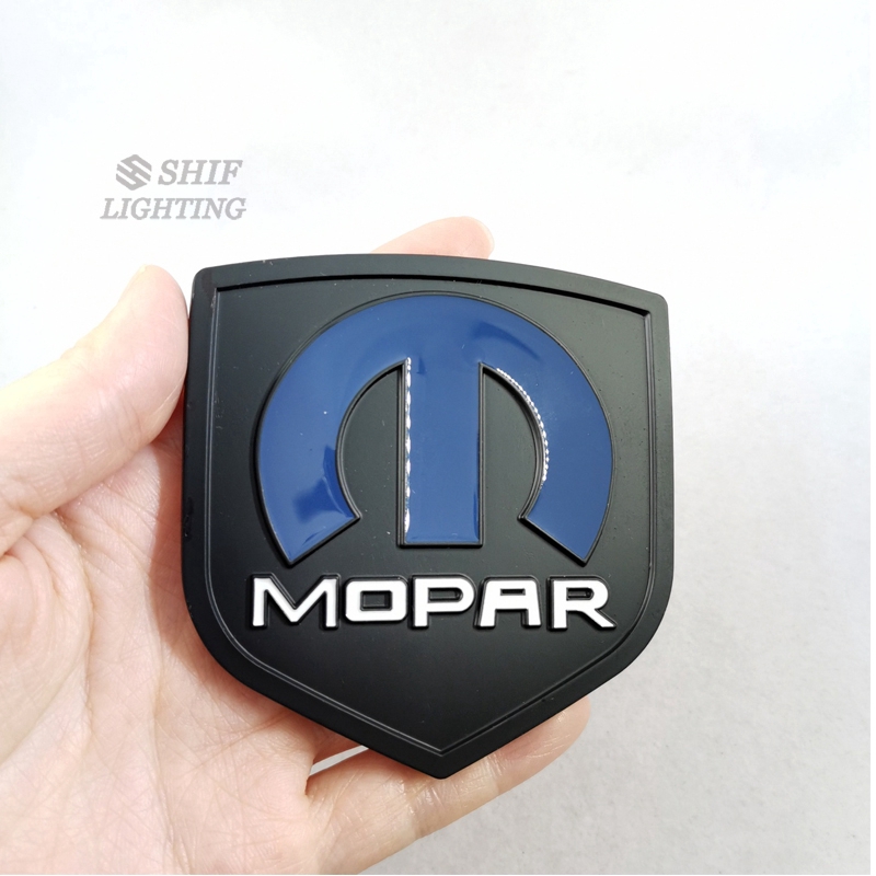 1Pc Stiker Emblem Logo Mopar Bahan Metal untuk Dekorasi Mobil Jeep