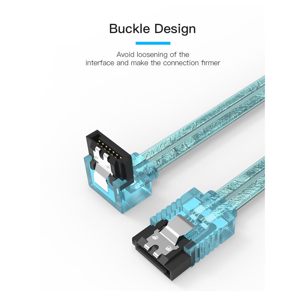 Vention Kabel Data Kecepatan Tinggi SATA 3.0 Hingga 6gbps Untuk SSD HDD / CD Driver / CD Writer