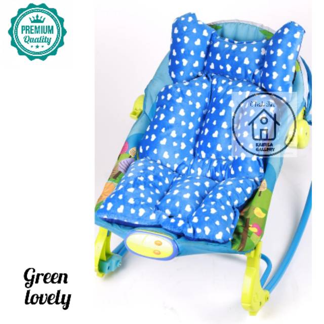 ALAS STROLLER UNIVERSAL STROLLER/ALAS CAR SEAT /ALAS BOUNCER BÀBY MOTIF BLUE LOVELY