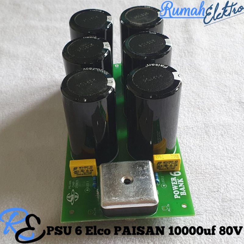 Kit PSU 6 Elco PAISAN 10000uf 80V Dioda Kotak