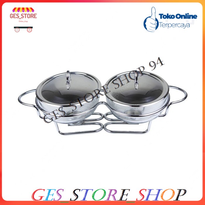 Delicia Set Penghangat Makanan Oval 1,5 Ltr - 2 Pcs/Penghangat makanan Food Warmer/food warmer prasm