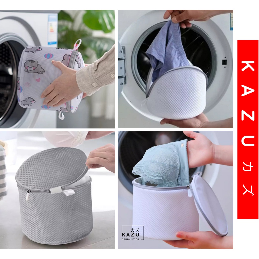 KAZU KHL209 Laundry Bag Serut Drawstring Washing Bag Tas Kantong Jaring Mesin Cuci Pakaian Kotor