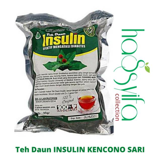 

Teh Daun INSULIN Kencono Sari Efektif Mengatasi Diabetes