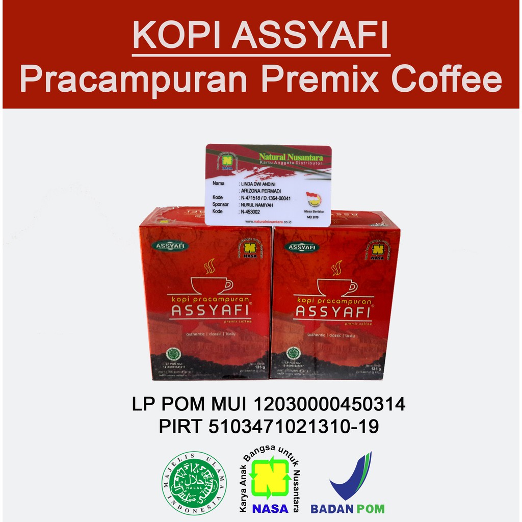 

Kopi Assyafi Nasa Original - Kopi Pracampuran Authentic, Classic, Tasty