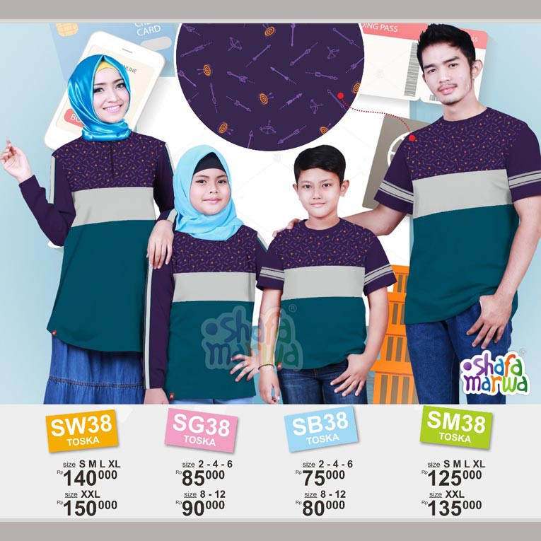 PROMO SUPER Sarimbit Kaos Keluarga by Shafa Marwa Model 26