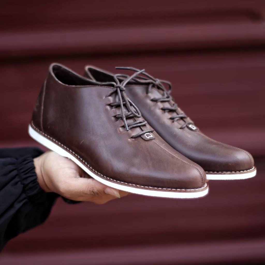 BURAY X SEPATU BOOTS PRIA OXFORD DEWASA WOLF KULIT ASLI CASUAL FORMAL BOOTS PRIA SEKOLAH KULIAH KERJA PROYEK KANTOR GURU PNS PESTA RESMI NYAMAN || BOOTS PRIA OXFORD BERKUALITAS 2022