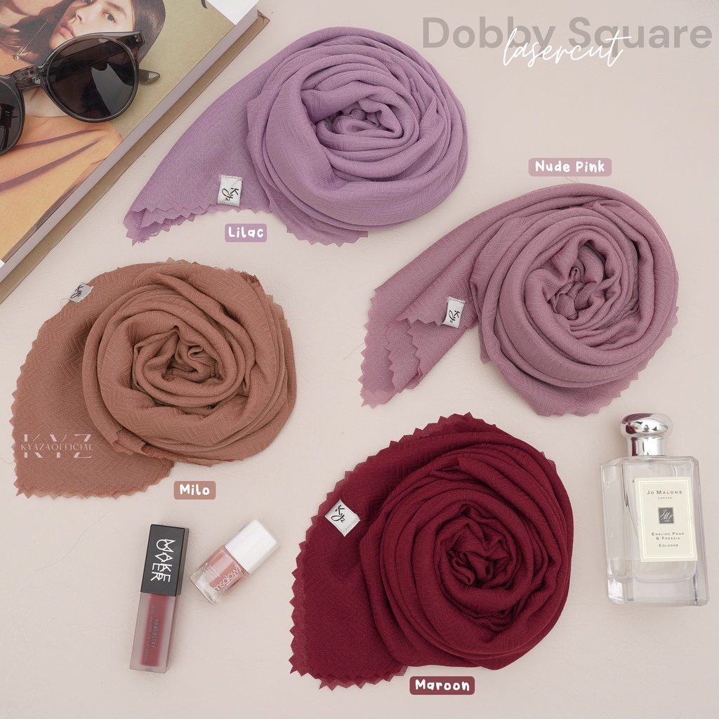 K͙Y͙Z͙ HIjab Dobby Square/Potton Dobby/Hijab Square Lasercut