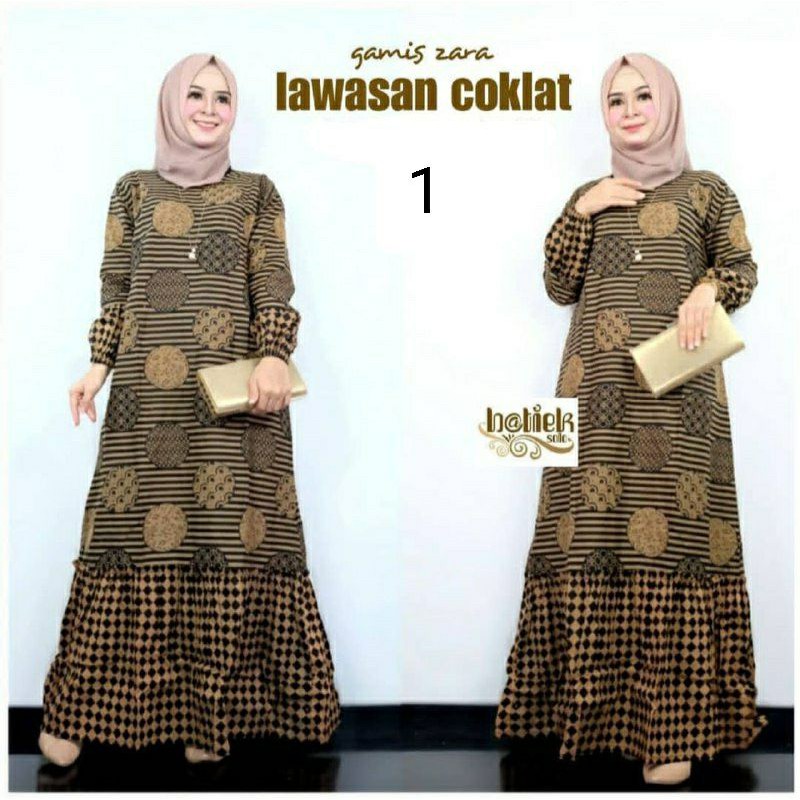 Gamis Batik Kekinian / Gamis Batik Modern