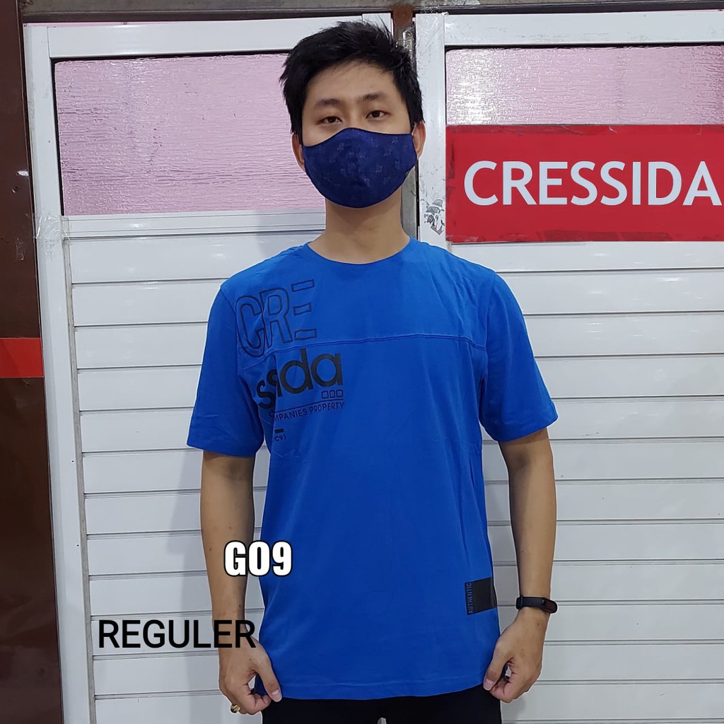 bego CRESSIDA KAOS REGULER Pria Oblong Baju Cowok Lengan Pendek 100% Original