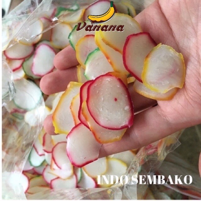 

Kerupuk Bawang Prima 1kg / Krupuk Bawang warna warni 1kg / cemilan