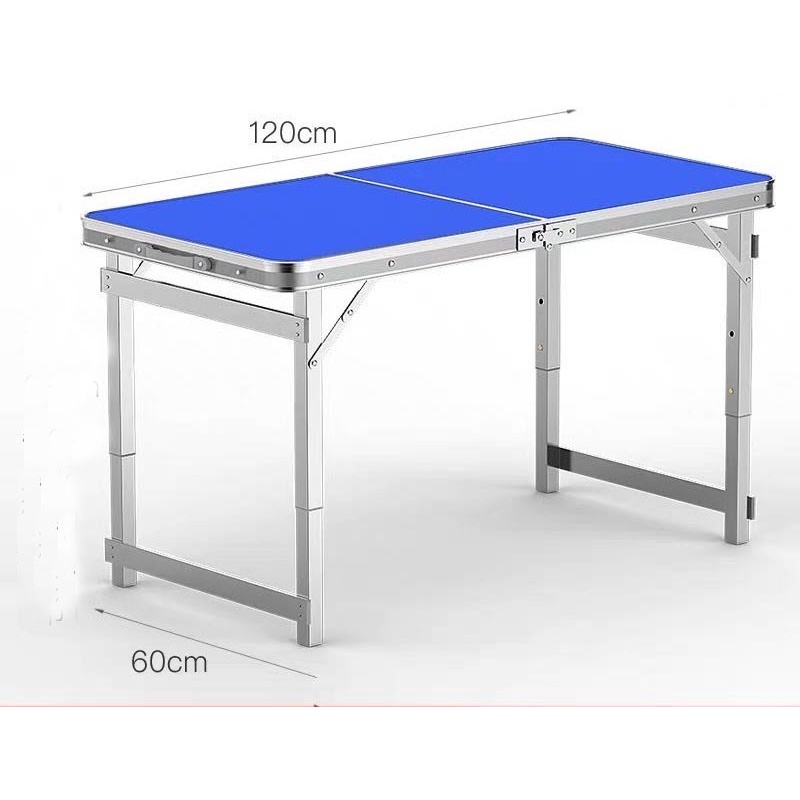 MEJA LIPAT PORTABLE KOPER TRAVEL SERBAGUNA HPL ALUMINIUM KUAT KOKOH UK 120 CM