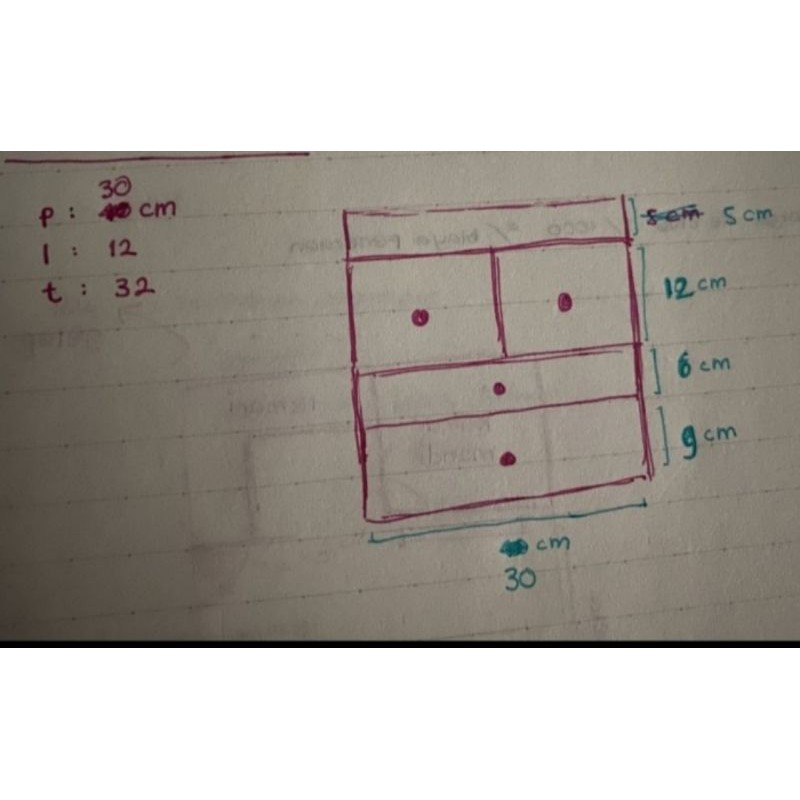 Akrilik Tempat Kosmetik/ Akrilik storage Box Kosmetik