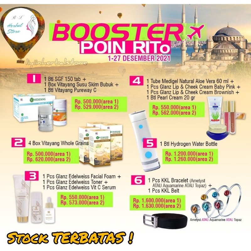 Paket Promo KK Indonesia, sgf ,purewayC, whole Grains,ikat pinggang ,kk Bracelet , kk liforce